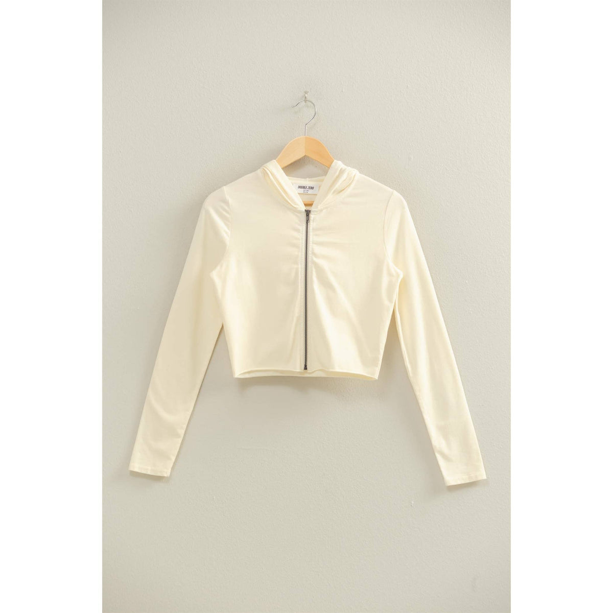 Zip Up Cropped Hoodie