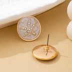 Starfish Medallion Stud Earrings | 80E62189