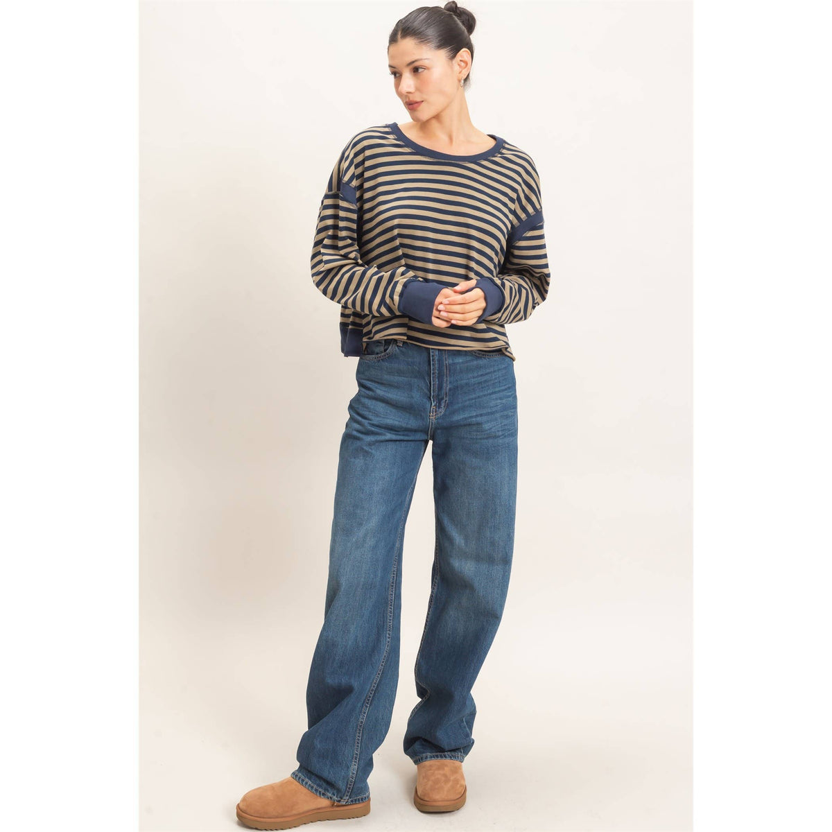 Striped Long Sleeve Top