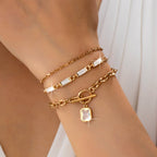 Multi Baguette Crystals & Toggle Clasp | 80B1650