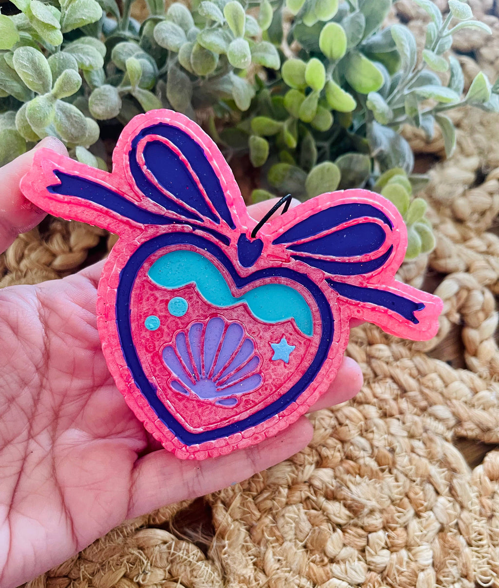 Beach Locket Car Freshie 