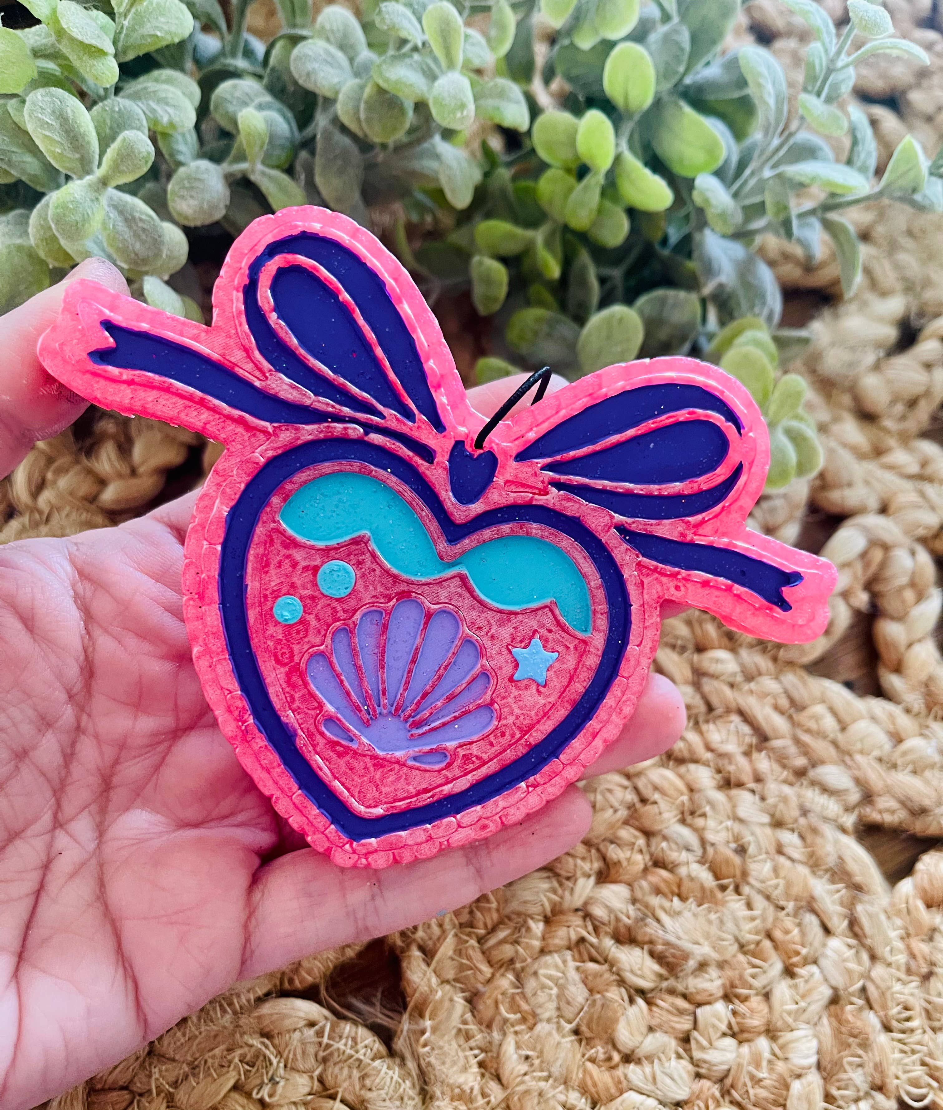 Beach Locket Car Freshie 