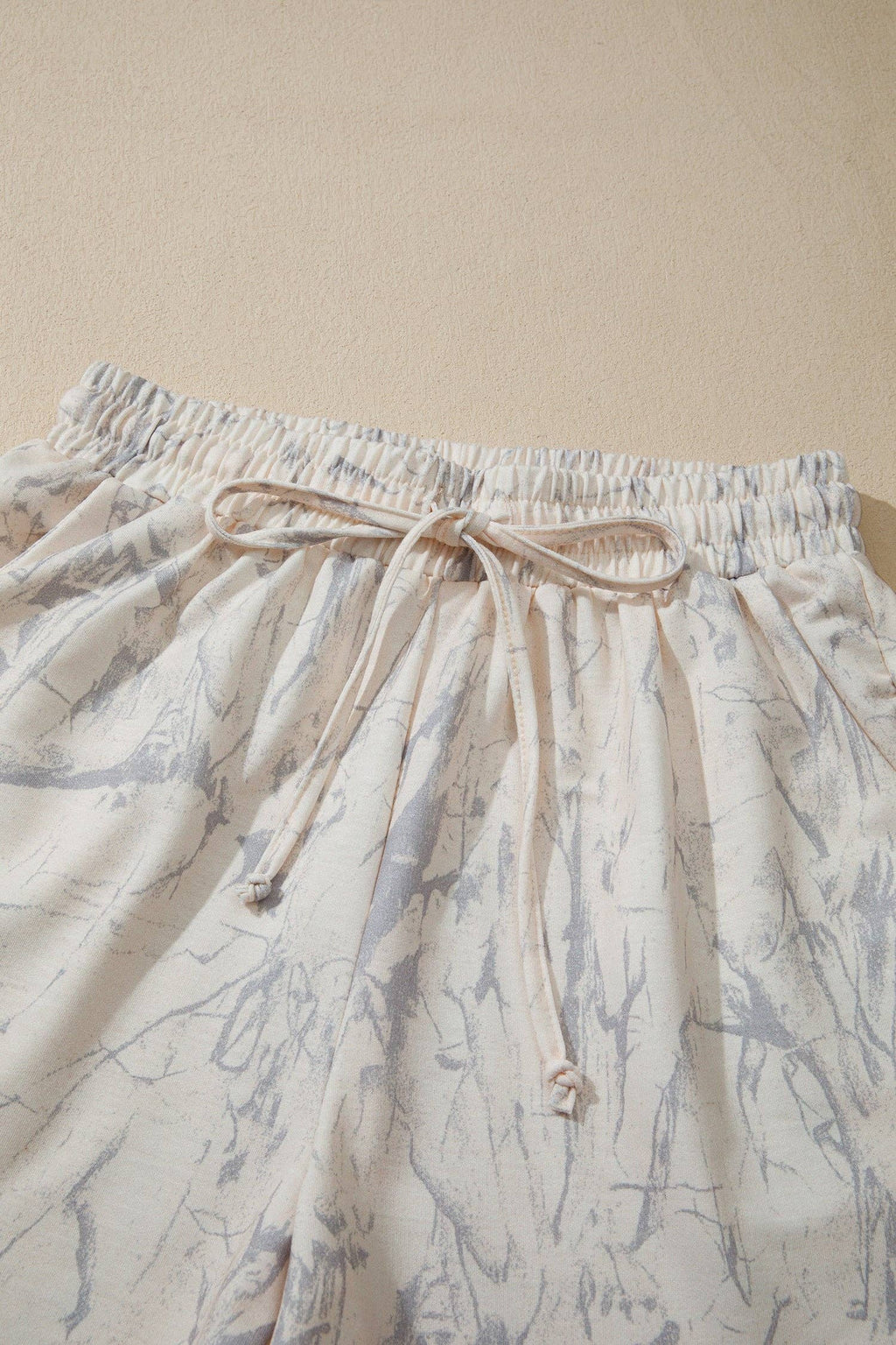 PRETTY BASH Camo V-Neck Loose Tee & Shorts Set