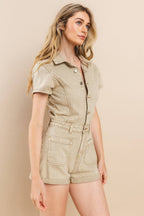 Amanda Denim Romper