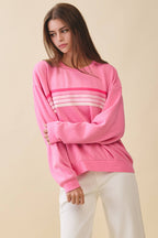 9150GK Retro Ombre Stripe Graphic Sweatshirt