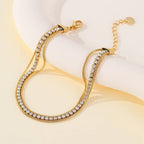18K STAINLESS TARNISH FREE RHINESTONE BRACELET | 40B5269