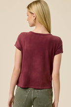 Mallard Ducks Graphic Potassium Spray Faux Crop Tee