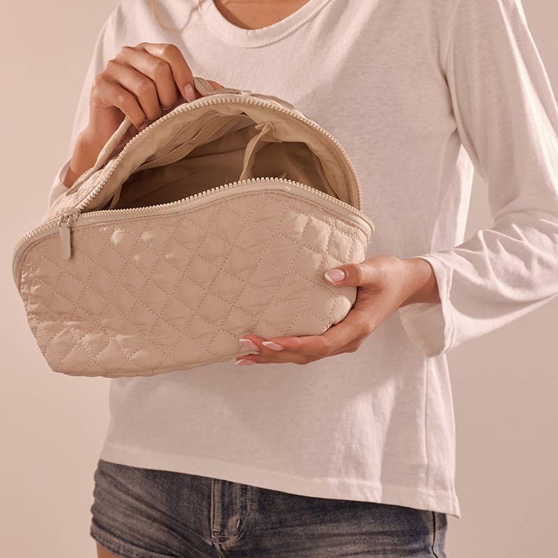 OPEN FLAT COSMETIC MAKEUP POUCH BAG SET | 40P634