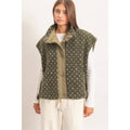 Polka Dot Sherpa Vest