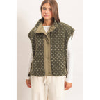 Polka Dot Sherpa Vest