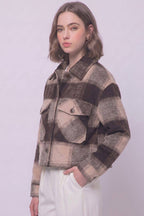 Plaid Cropped Shacket