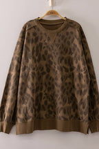 NT12770-Printed Crew Neck Sweatshirt