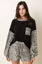MIX MEDIA LEOPARD PRINT LOUNGE SETS