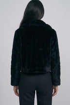 Cropped Faux Fur Jacket