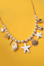 Take Me To The Sea Pearl Charm Necklace