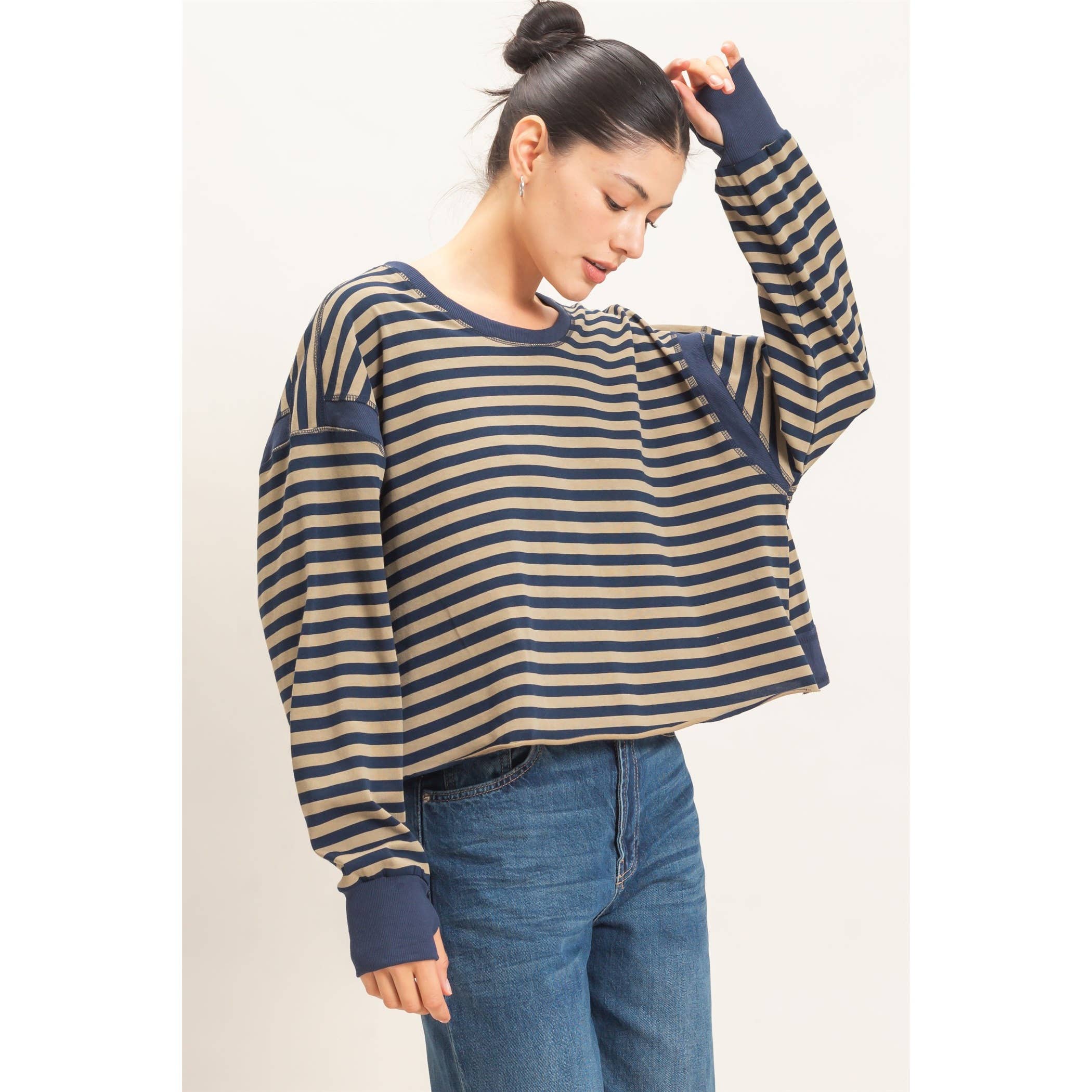 Striped Long Sleeve Top