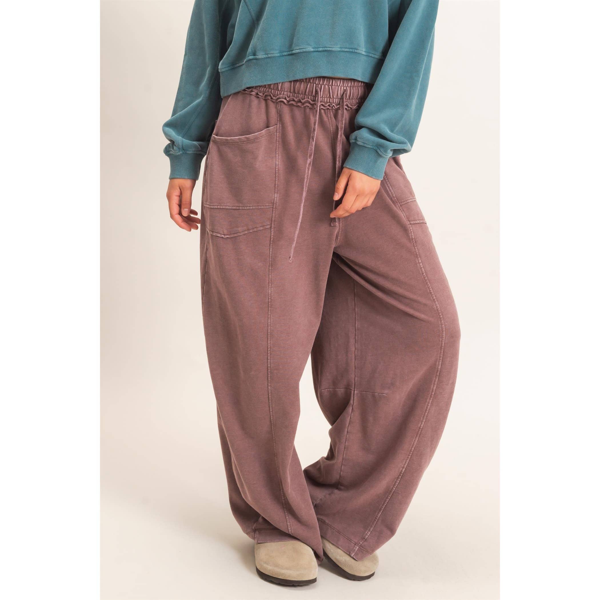 Mineral Washed Barrel Sweatpants
