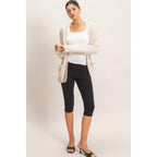 Patch Pocket Chenille Cardigan