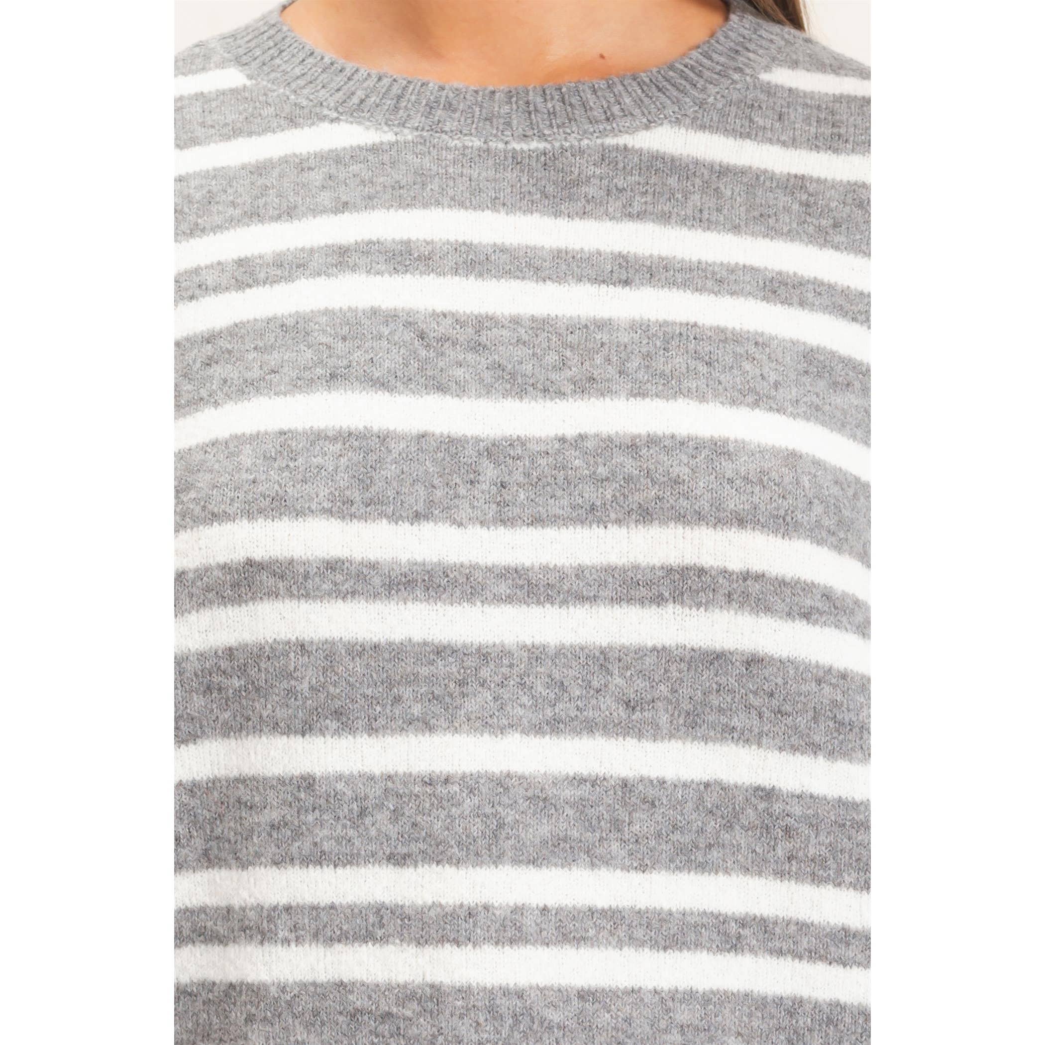Striped Crew Neck Sweater