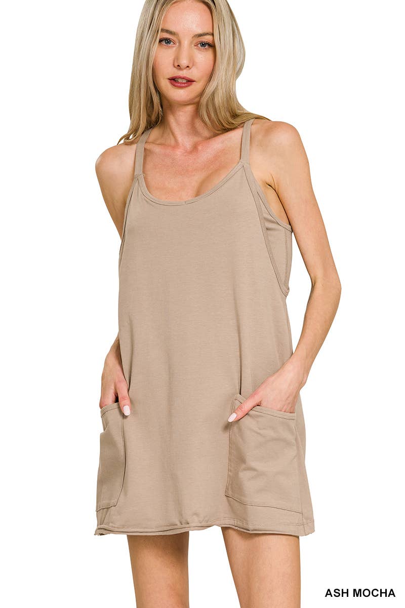 Mini Dress With Built In Shorts