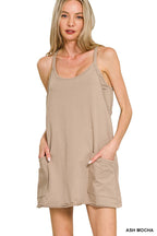 Mini Dress With Built In Shorts