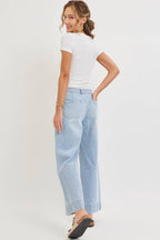 WIDE LEG  DENIM JEANS
