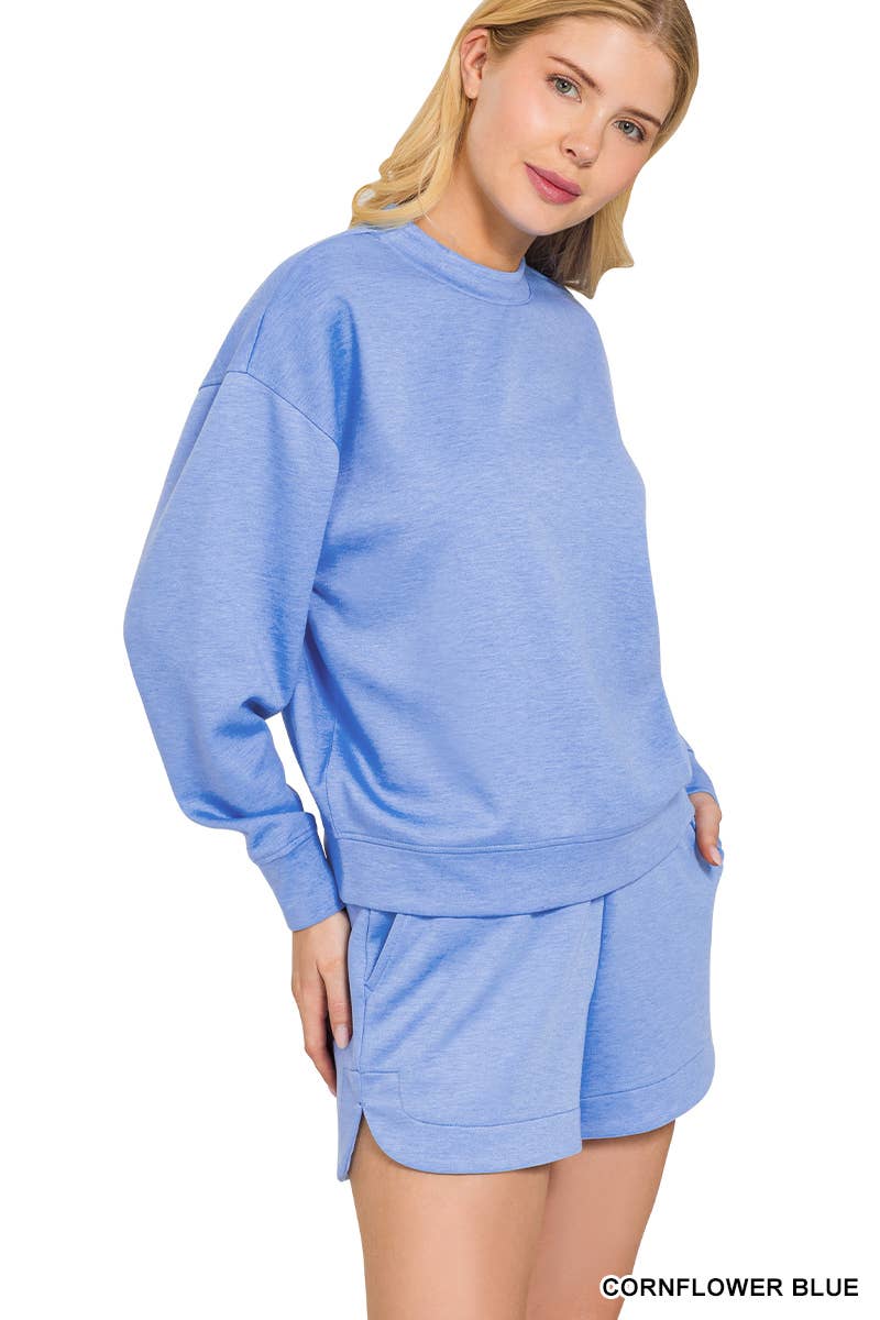 0822 Scuba Pullover & Shorts 2PC Set SI-28647