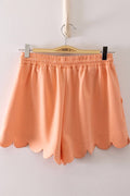 NT12697SET-Half-Zip Scallop Active Shorts Set