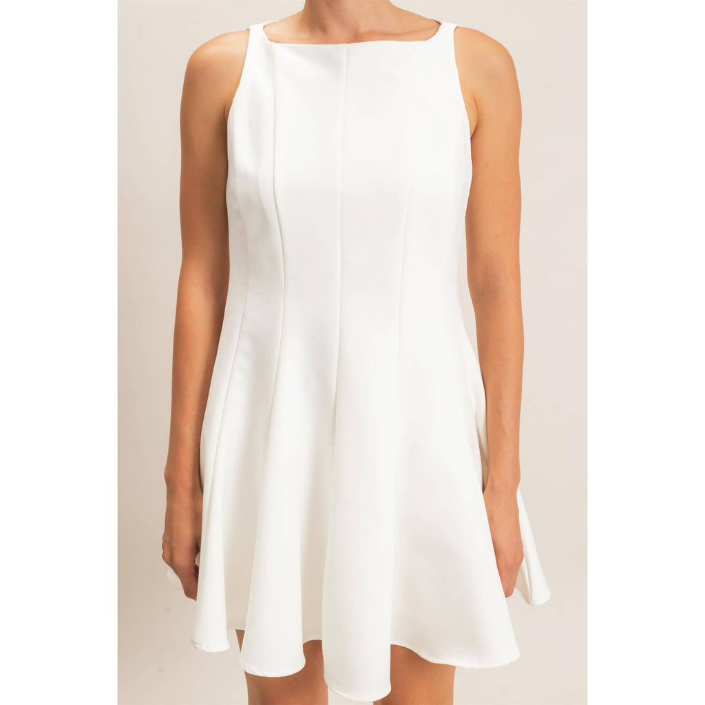 Sleeveless Fit And Flare Dress
