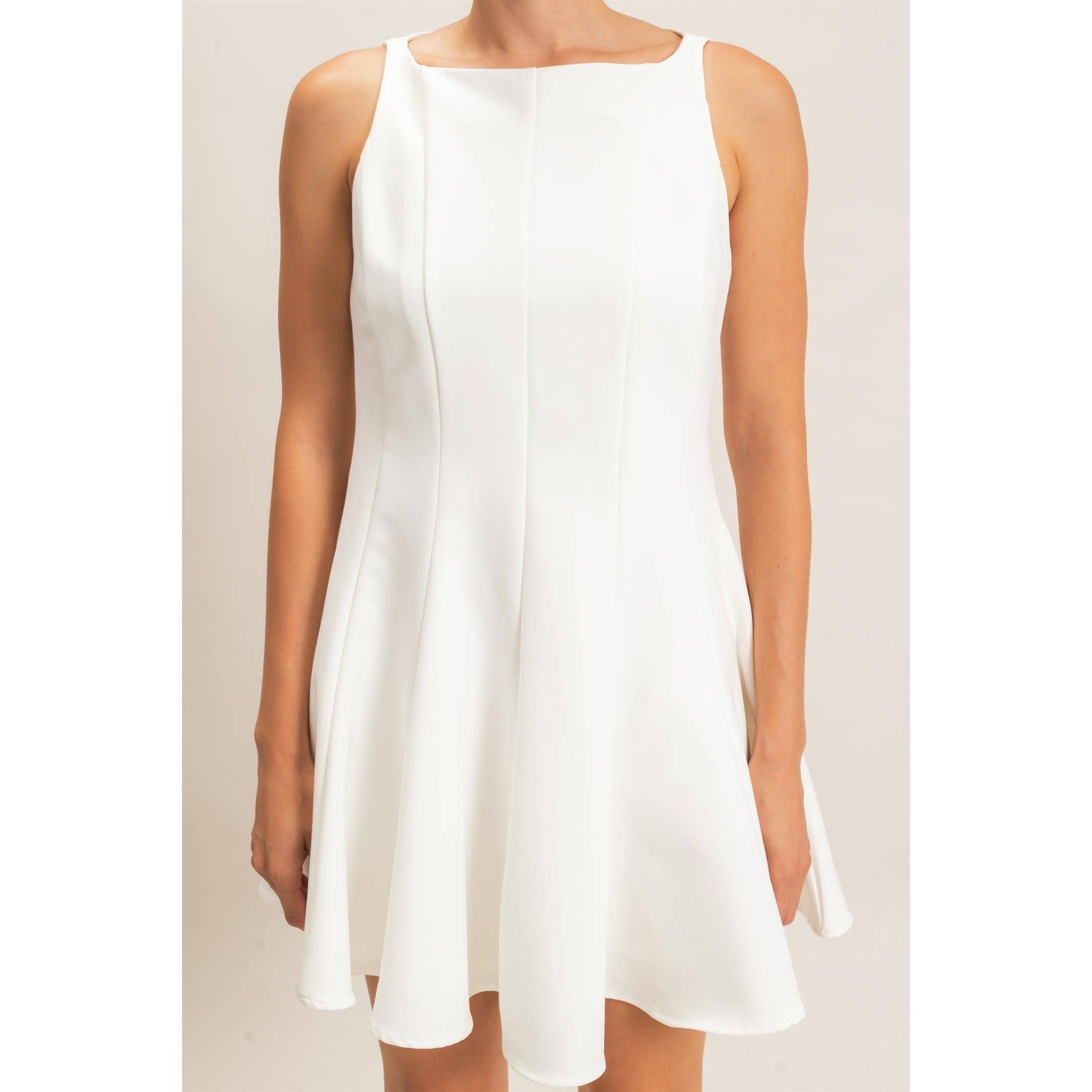 Sleeveless Fit And Flare Dress