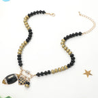 Gameday Football Beaded Necklace
