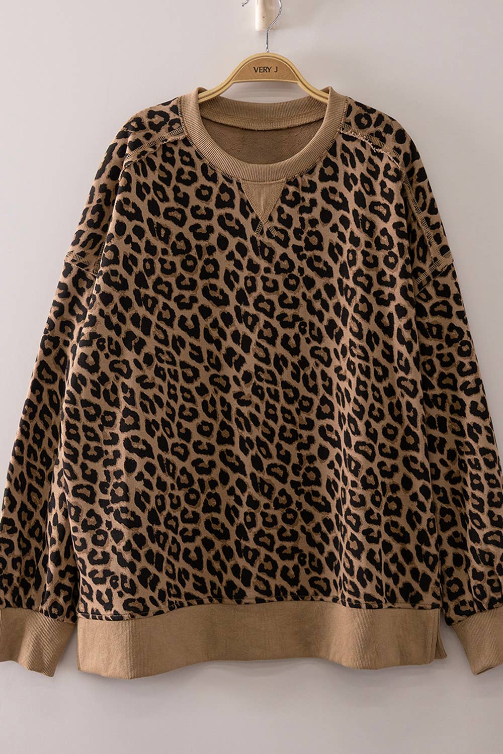 NT12770-Printed Crew Neck Sweatshirt