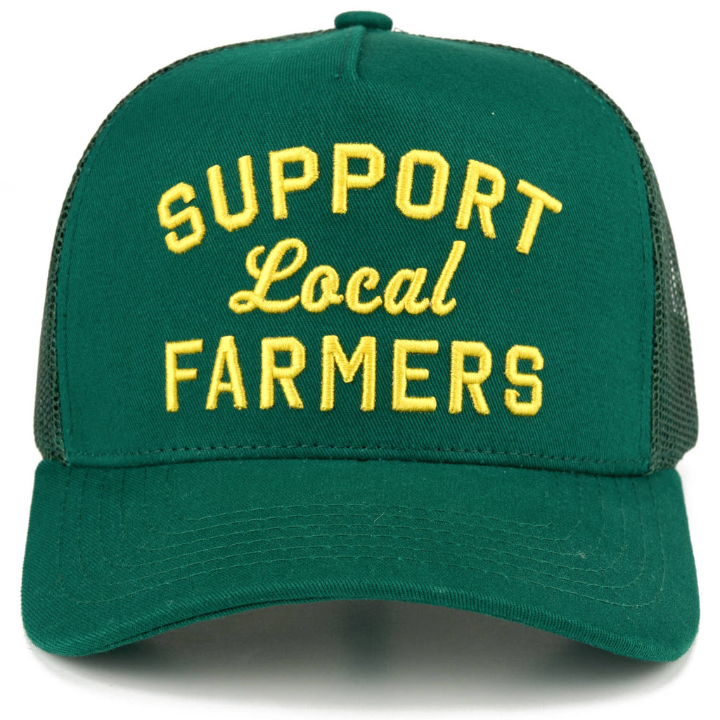 C.C SUPPORT LOCAL FARMERS Letter Two Tone Trucker Hat