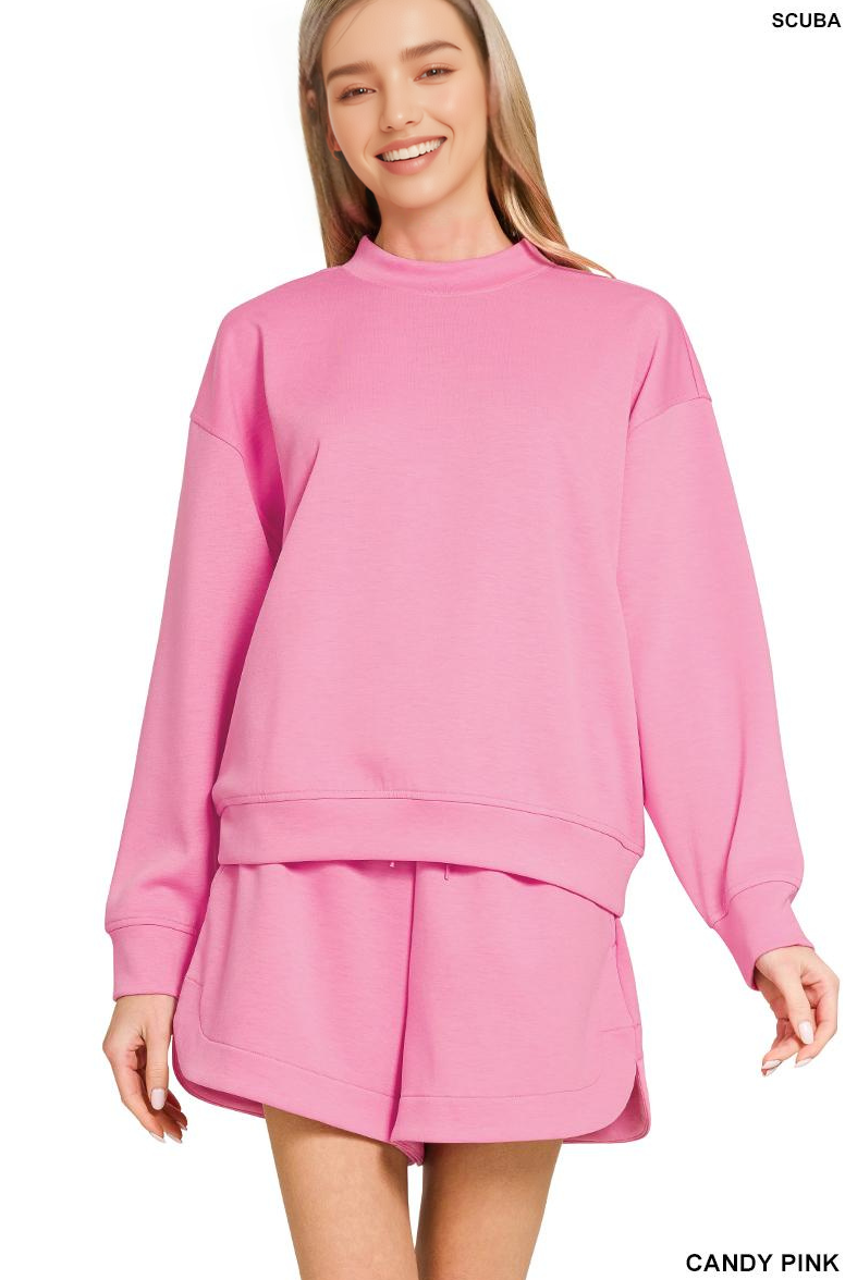 0822 Scuba Pullover & Shorts 2PC Set SI-28647