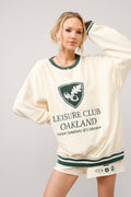 36555T - Stripe Ribbed Oakland Leisure Club Sweatshirt