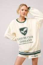 36555T - Stripe Ribbed Oakland Leisure Club Sweatshirt