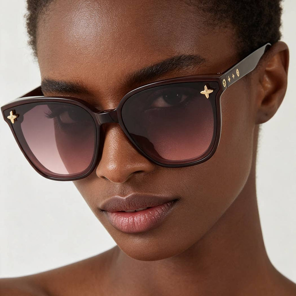Luxury Clover Charm Sunglasses