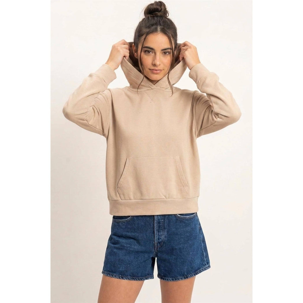 Long Sleeve Hoodie With Kangaroo Pocket
