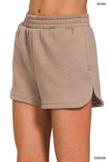 Elastic Waistband Shorts w/ Pockets