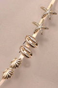 Trio Stud Shell Earrings
