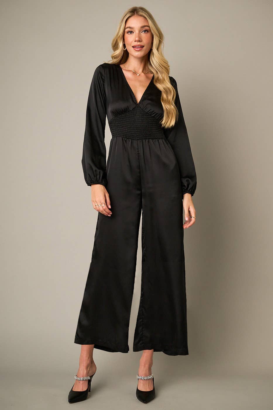 Pageant Season Satin Jumpsuit