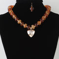Playful Resin Bead Statement Necklace & Matching Earring Set