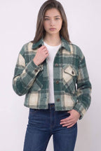 Plaid Cropped Shacket
