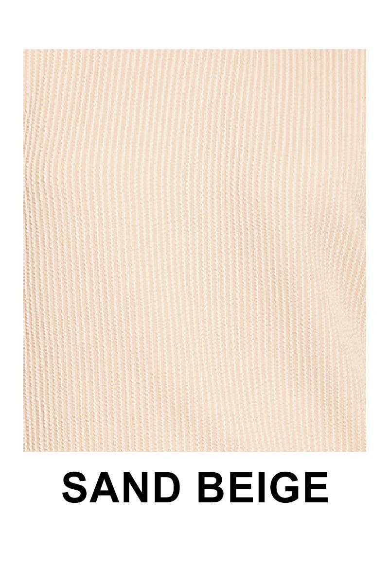 Raised Rib Round Neck Pullover And Pants Set