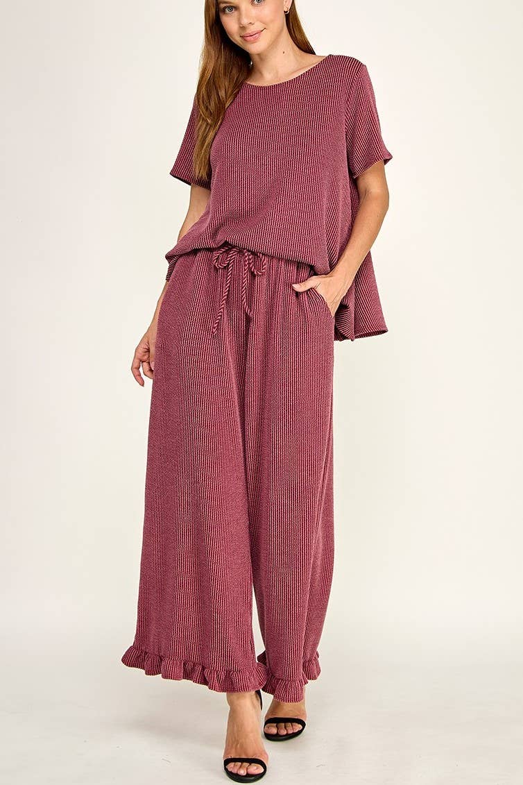 Solid Curly Rib Set