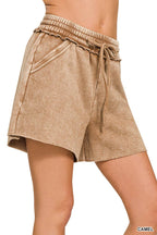 Elastic Waistband Dolphin Shorts
