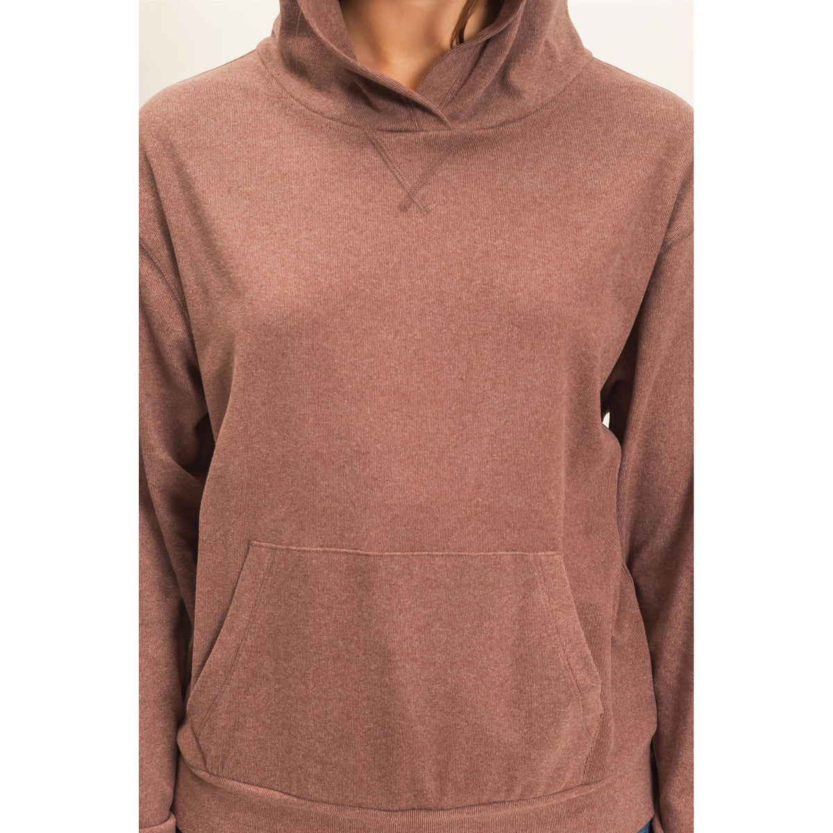 Long Sleeve Hoodie With Kangaroo Pocket