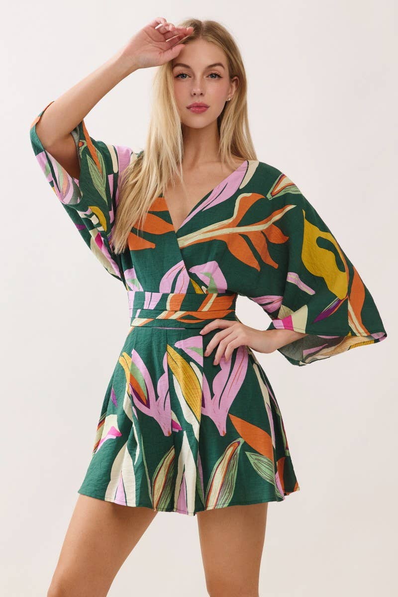 Vibrant Green Romper
