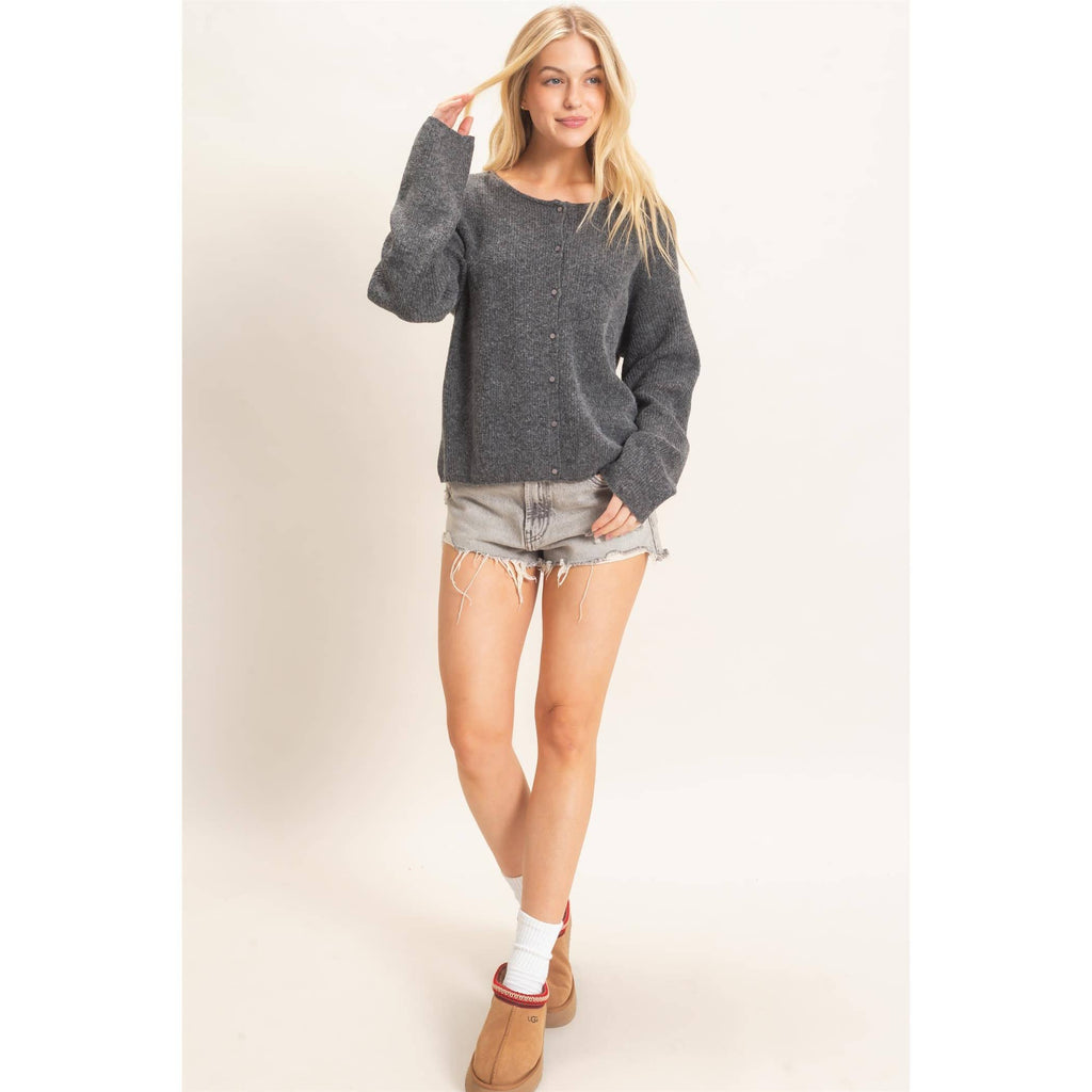 Ribbed Cardigan