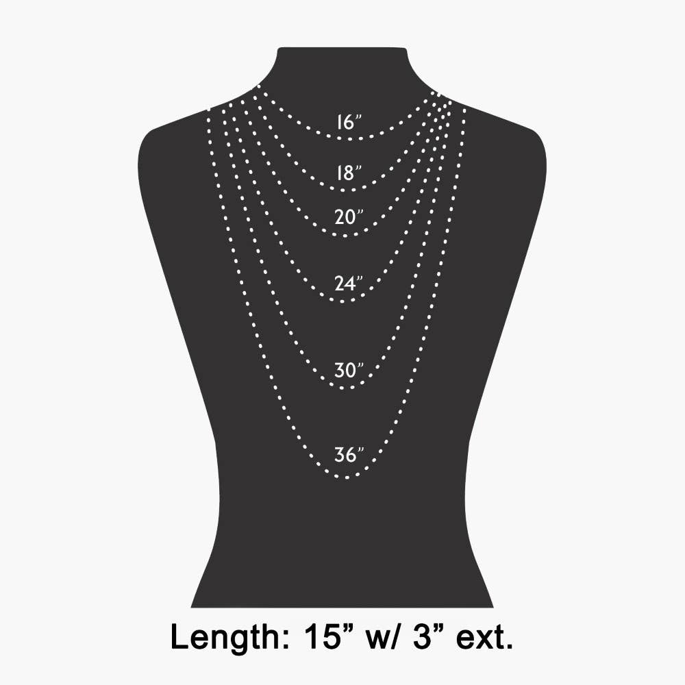 Chain Link Seashell And Crystal Pendant Necklace